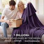 Bedsure GentleSoft Purple Twin Blanket - Image 2