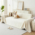 Couch Cover for Dogs, Boho Sofa Covers for 2 Cushion Couch, Chenille Sofa by KaviKon