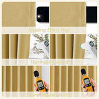 Guken 100% Blackout Curtains 72 Inch Length 2 Panels Set - Image 5