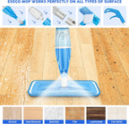 Hardwood Floor Mop Microfiber Wet Dust Mops: Spray Mop for Floors Cleaning