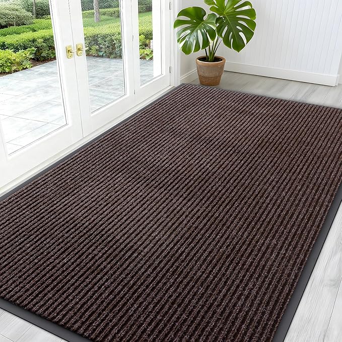 OLANLY Front Door Mat Indoor Outdoor Entrance, Waterproof Heavy Duty Doormat by OLANLY