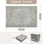 Machine Washable Rugs 6x9 Area Rugs - Image 2