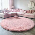 ONASAR Light Pink Round Area Rugs 5ft - Image 7