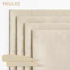 MIULEE Pack of 4 Decorative Outdoor Throw Pillow Covers Linen Waterproof Pillow - Image 5