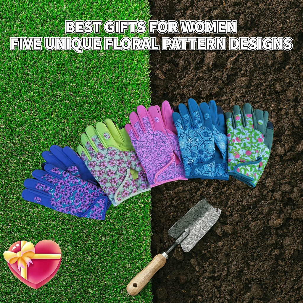 Cute Pattern Gardening Gloves,Thornproof Garden Glove,Gardener Gift