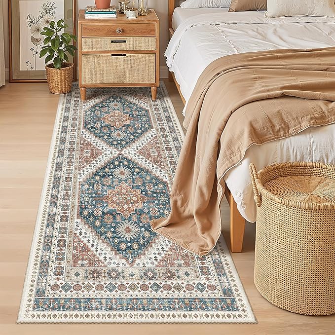 Madane Hallway Runner 3x8, Kitchen Rugs Washable Entryway Rug Vintage Kitchen - Image 5