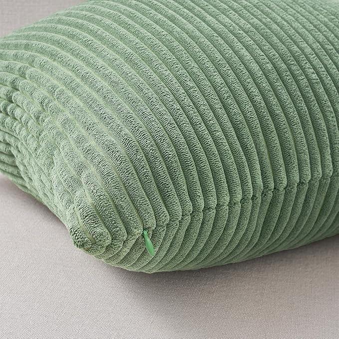 Topfinel Light Green Decorative Throw Pillow Covers Green Series, Winter Fluffy - Image 2