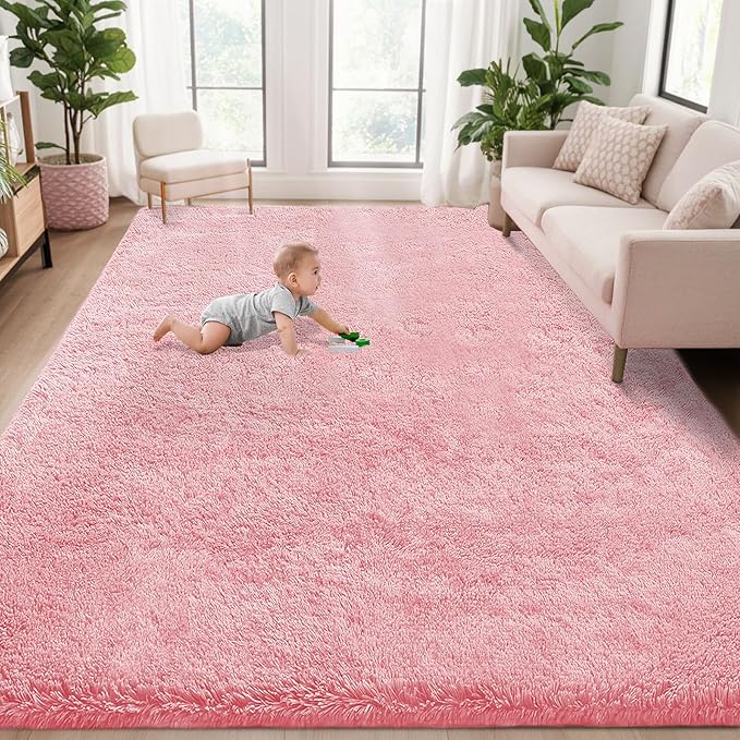 5x7 Area Rug for Living Room: Fluffy Shag Soft Washable Rugs Fuzzy Plush Indoor by VECARF