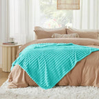 Bedsure GentleSoft Blue Throw Blanket - Image 6