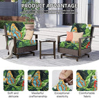 8Pcs Outdoor Cushion Covers, Patio Cushion Covers, Stretch Elastic Slipcovers - Image 3