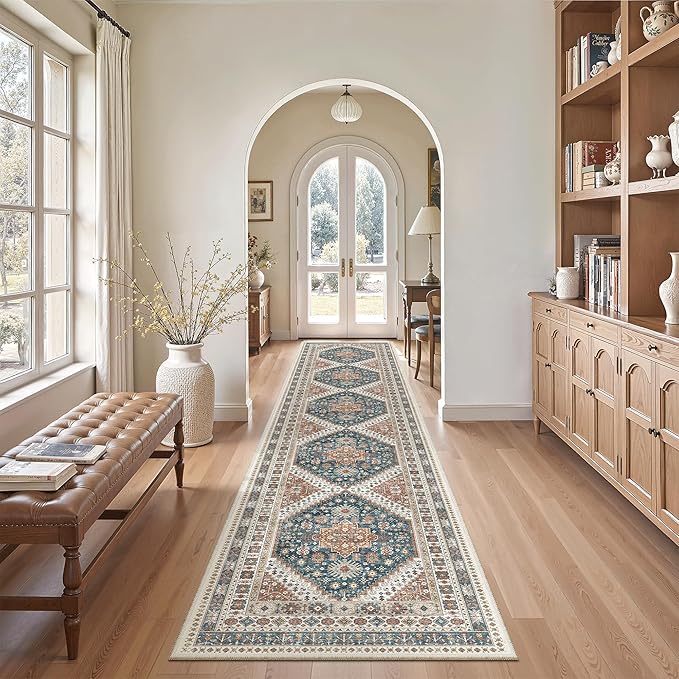 Madane Hallway Runner Rug 2x12, Extra Long Washable Runner Rugs by Madane