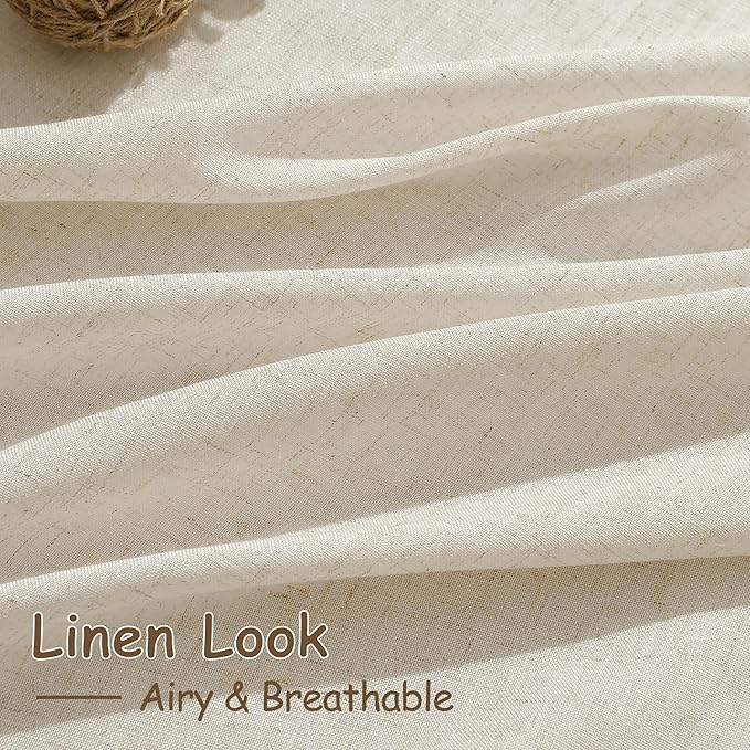Birch Beige Linen 144 Inch Curtains - Image 4