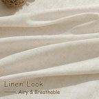Nanspring Birch Beige Curtains 90 Inches Long - Image 4