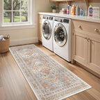 zesthome 2x6 Runner Rug for Hallways, Machine Washable Rug, Non Slip Vintage - Image 9