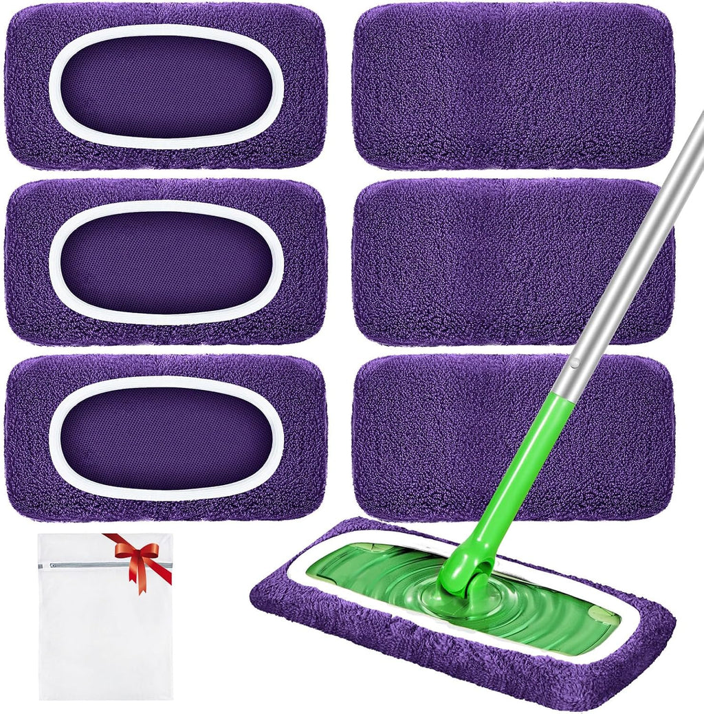 Reusable Microfiber Chenille Mop Pads Compatible with Swiffer Sweeper Mop