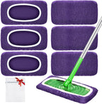 Reusable Microfiber Chenille Mop Pads Compatible with Swiffer Sweeper Mop
