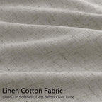 Silver Grey Linen Curtains 72 Inch Length - Image 4