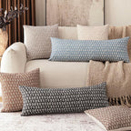 Foindtower Set of 2 Decorative Floral Body Lumbar Throw Pillow Covers Neutral - Image 7