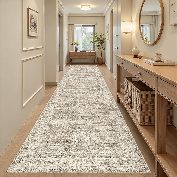 Runner Rug 3x12 Washable Non-Slip Hallway Runner Rugs - Image 2