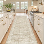 Washable Runner Rug 2.5x12, Non-Slip Long Bathroom Rugs Runner by Restydon