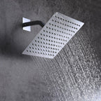 SUMERAIN Bathroom Shower System with Rain Shower and Hand Wand Chrome