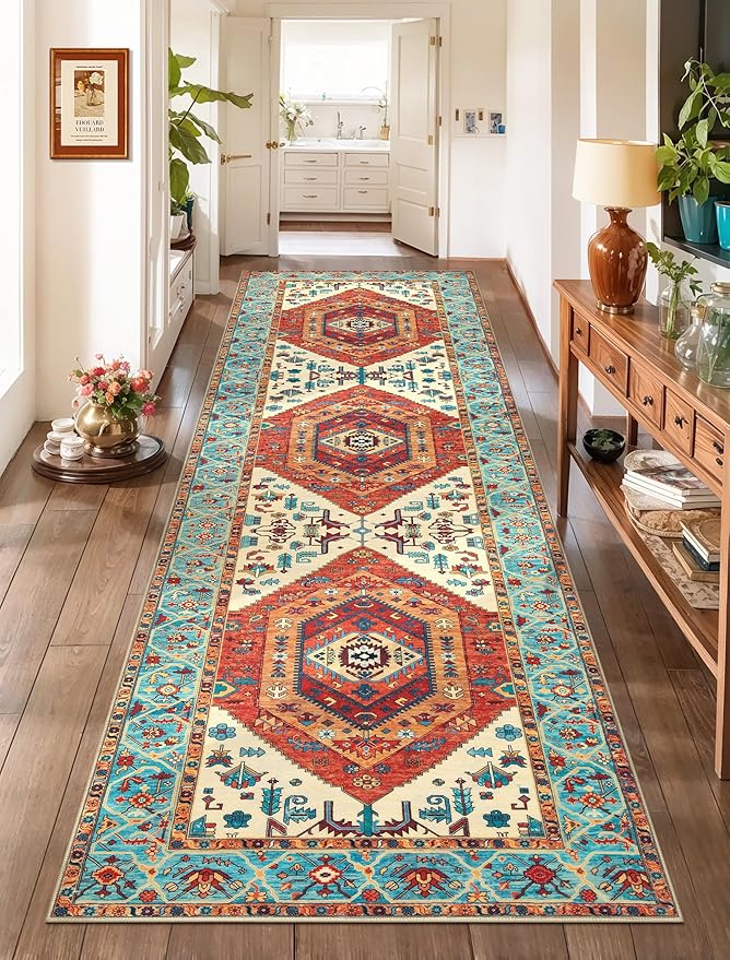 SERISSA Boho Washable Runner Rug by SERISSAHomeDecorCollection