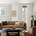 Guken 100% Black Out Light Beige Linen Curtains 90 Inch Long - Image 8
