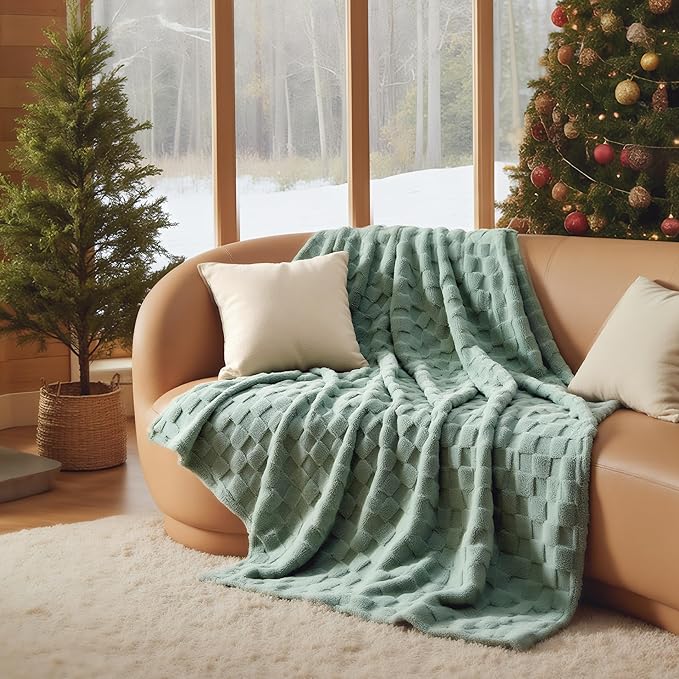 Bedsure GentleSoft Sage Green Throw Blanket - Image 9