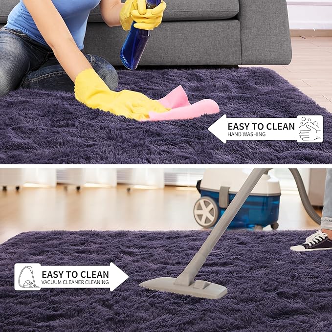 Tepook Super Soft Fluffy Rug for Bedroom, Modern Shaggy Fuzzy Kids Rugs for - Image 7
