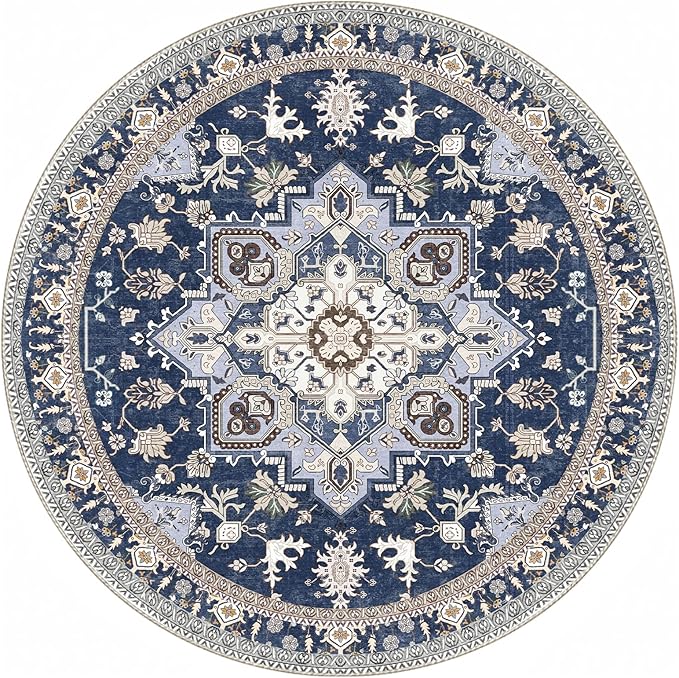 OPPODREAM Soft Round Rug 4ft, Washable Circle Rug 4ft - Image 9