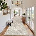 Madane Hallway Runner Rug 2'6''x14', Non Slip Vintage Runners by Madane