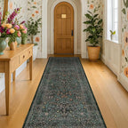 Dark Green 2 x 8 Runners for Hallways, 8ft Long Floor Runner for Kitchen - Image 6