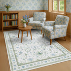 Green and Blue Kids Rugs for Bedroom 5x8 - Image 3
