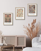 HesenDot William Morris Vintage Framed Wall Art, Floral Canvas Prints