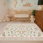 Hazo Haus Neutral Girl Nursery Rug 4x6 by HazoHaus