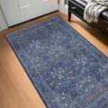 Vintage Dark Blue 3x5 Area Rugs by HazoHaus