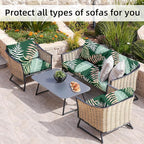 8Pcs Stretch Patio Cushion Covers, Outdoor Couch Covers Replacement, Outdoor - Image 6