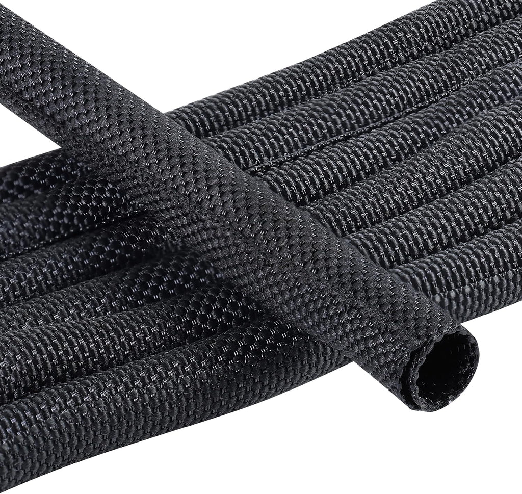 Automotive Mesh Woven Wire Sheathing Split Wire Loom 1/4"-28ft