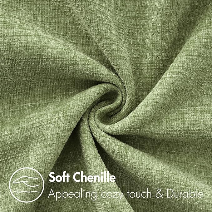 MIULEE Pack of 2 Couch Throw Pillow Covers 24x24 Inch Spring Soft Sage Green - Image 2