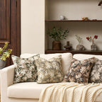 Yangest Neutral Floral Pillow Cover 12 x 20 Inches, Vintage Chenille Rectangle Throw Pillow Cover Soft Decorative Farmhouse Accent Couch Pillow Cover for Living Room Bedroom, Beige