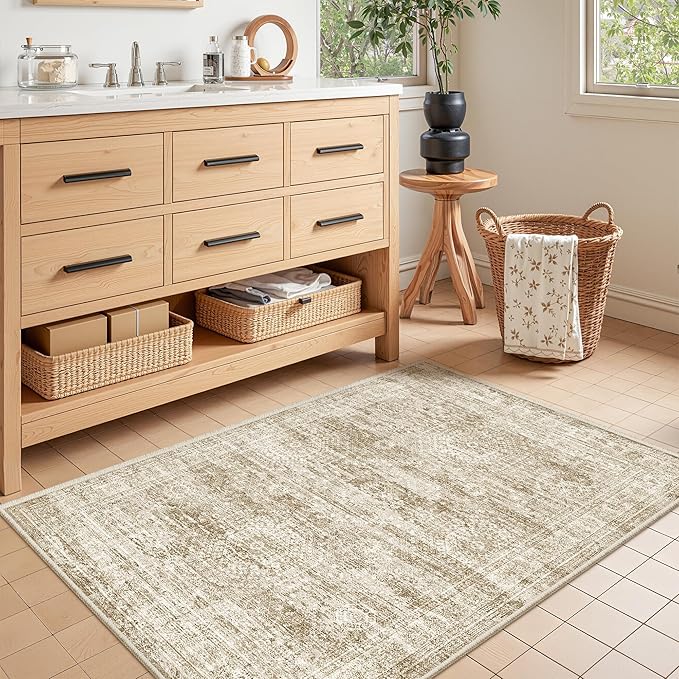 3x4 Washable Area Rug for Entryway, Soft Kitchen Rugs Non Slip for Dining Room - Image 4