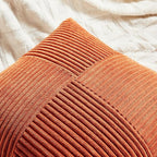 Fancy Homi Set of 2 Burnt Orange Lumbar Decorative Throw Pillow Covers 14x22 - Image 3