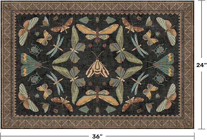 Small Black Entryway Rug - Image 2