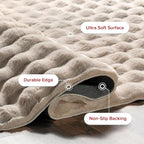 nuLOOM 7'6' x 9'6' Cozy Plush Area Rug, Machine Washable, Soft Fluffy Shag - Image 5