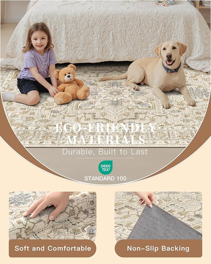 Madane Washable Entry Rug 3x4, Area Rugs - Image 5