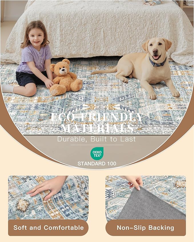 Madane Washable Runner Rug - Image 5