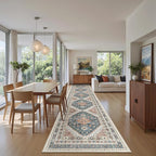 Madane Hallway Runner Rug 2'6''x14' Kitchen Runner, Non Slip Vintage Runners - Image 5