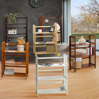 Casual Home 3-Shelf Folding Stackable Bookcase (27.5" Wide)-Natural
