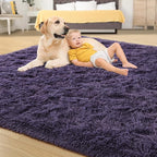 Tepook Super Soft Fluffy Rug for Bedroom, Modern Shaggy Fuzzy Kids Rugs for - Image 4