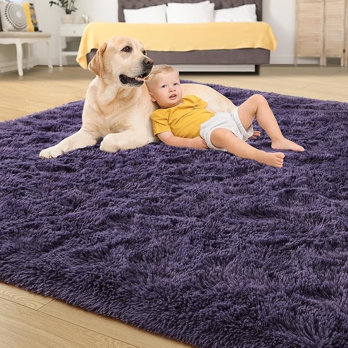 Tepook Super Soft Fluffy Rug for Bedroom, Modern Shaggy Fuzzy Kids Rugs for - Image 4